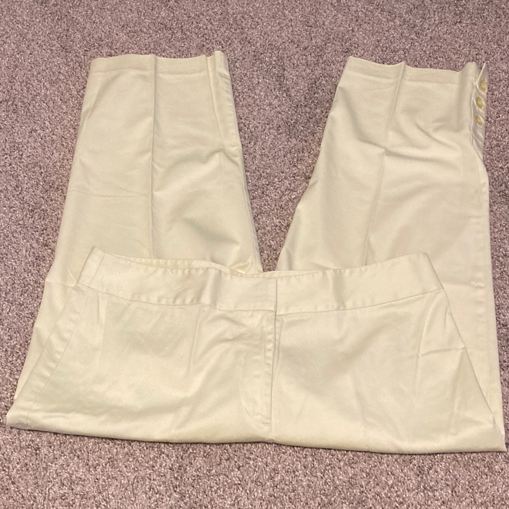 Madison& Max light green Cotton Blend cropped Pants